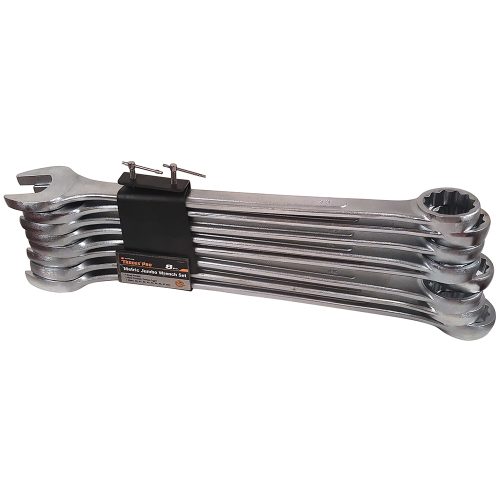 8pc Metric Jumbo Ring and Open End Spanner Set