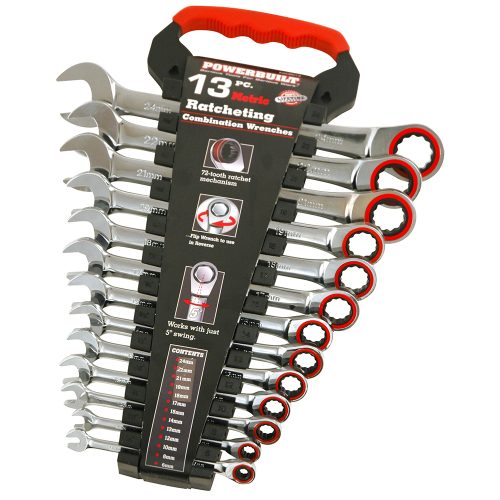 13pc Metric Reversible Gear Spanner Set