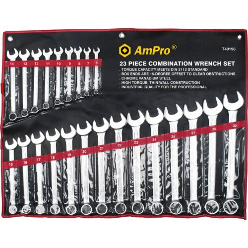 AmPro Combination Wrench Set 6-32mm 23pc