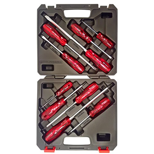 10pc ‘Go-Through’ Screwdriver Set