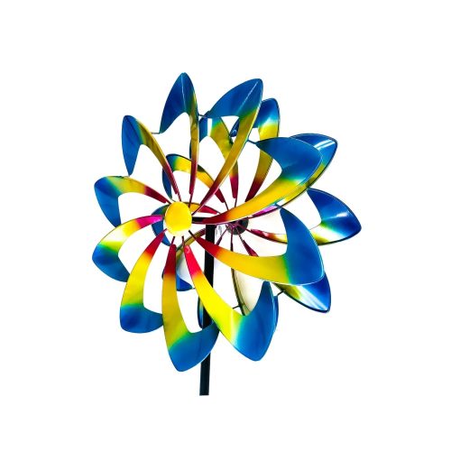 Omni Wind Sculpture - Metallic Daisy -